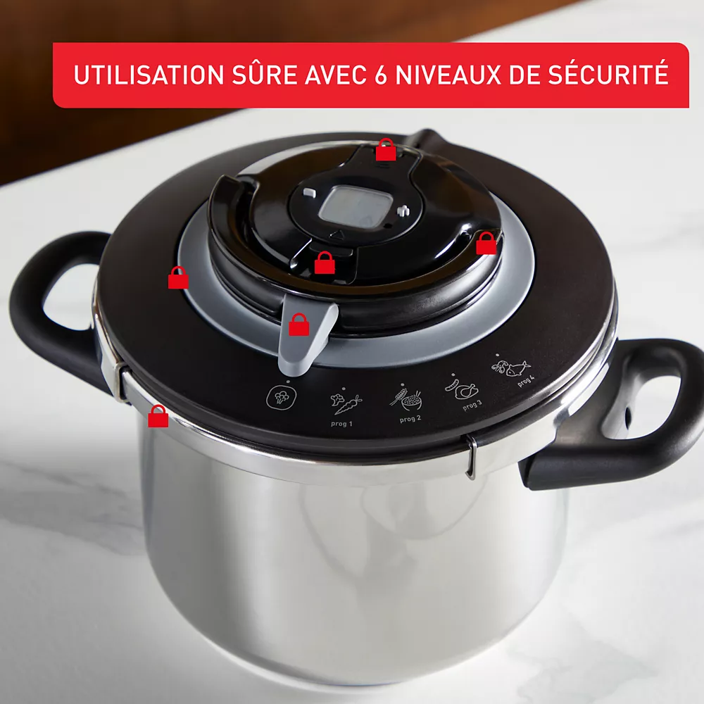 Cocotte -Autocuiseur Seb Clipso Chef 4.5 litres